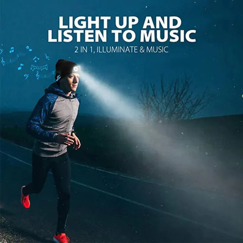 LED Hat With Stereo Headset